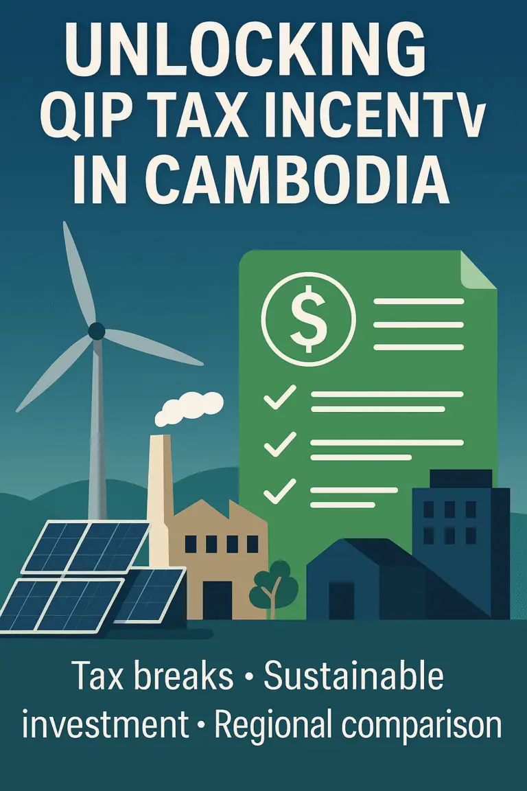 Aerial view of Cambodia’s Special Economic Zone with solar rooftops and green landscaping representing eco-friendly investment opportunity